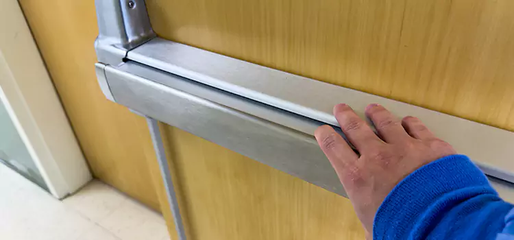 Installing a Push Bar on a Door Carmel
